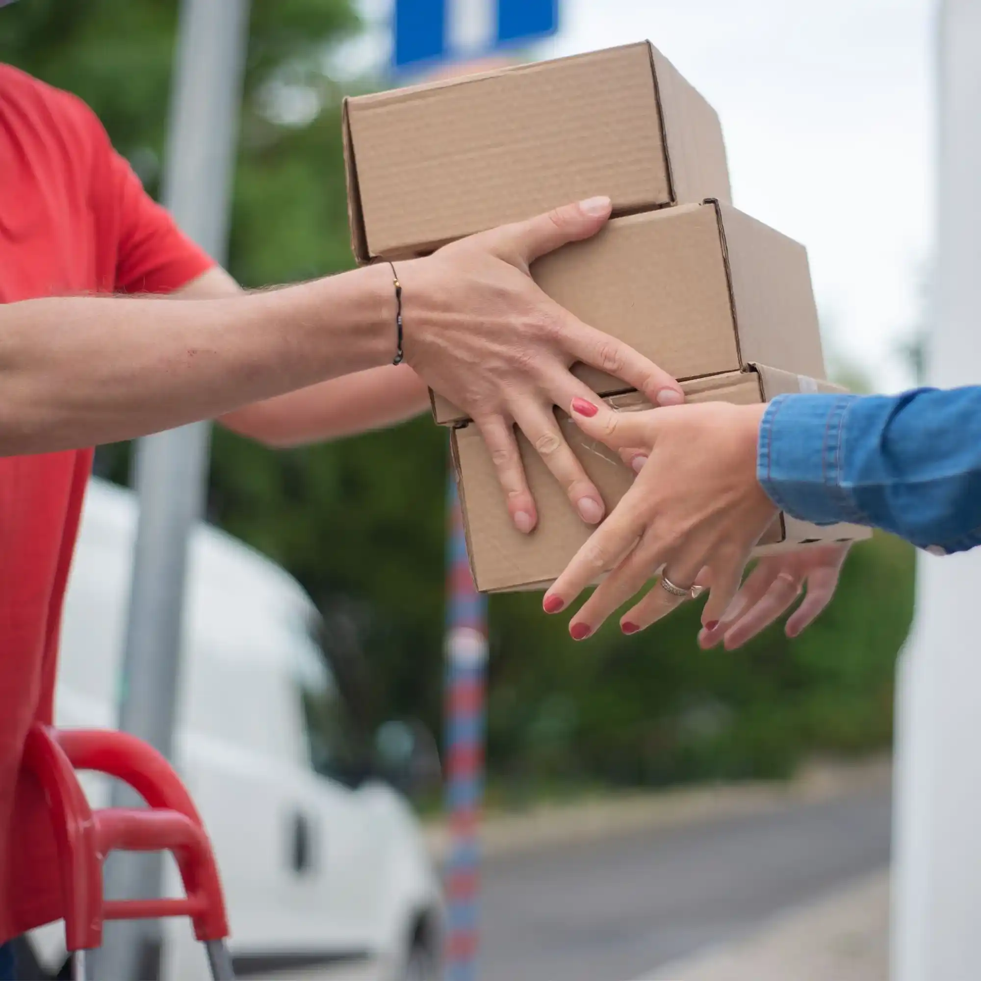 What are the advantages of courier services over public postal services?